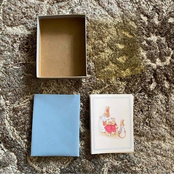 Vintage Peter Rabbit Beatrix Potter Blank Greeting Card Easter Spring NEW 1976 - Picture 1 of 3